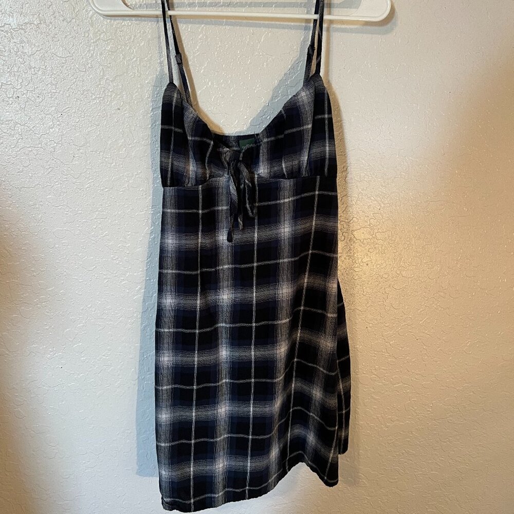 Blue plaid dress Wild Fable